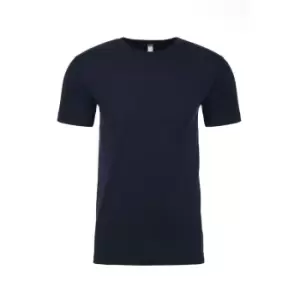 Image of Next Level Adults Unisex Suede Feel Crew Neck T-Shirt (L) (Midnight Navy)