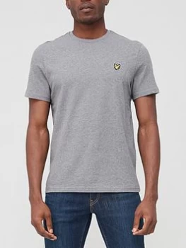 Image of Lyle & Scott Plain T-Shirt - Grey Marl Size M Men