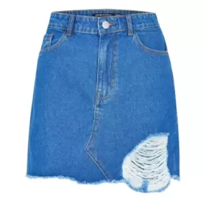 I Saw It First Denim Skirt - Blue