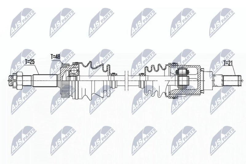 Image of NTY Drive shaft NTY NPW-NS-076