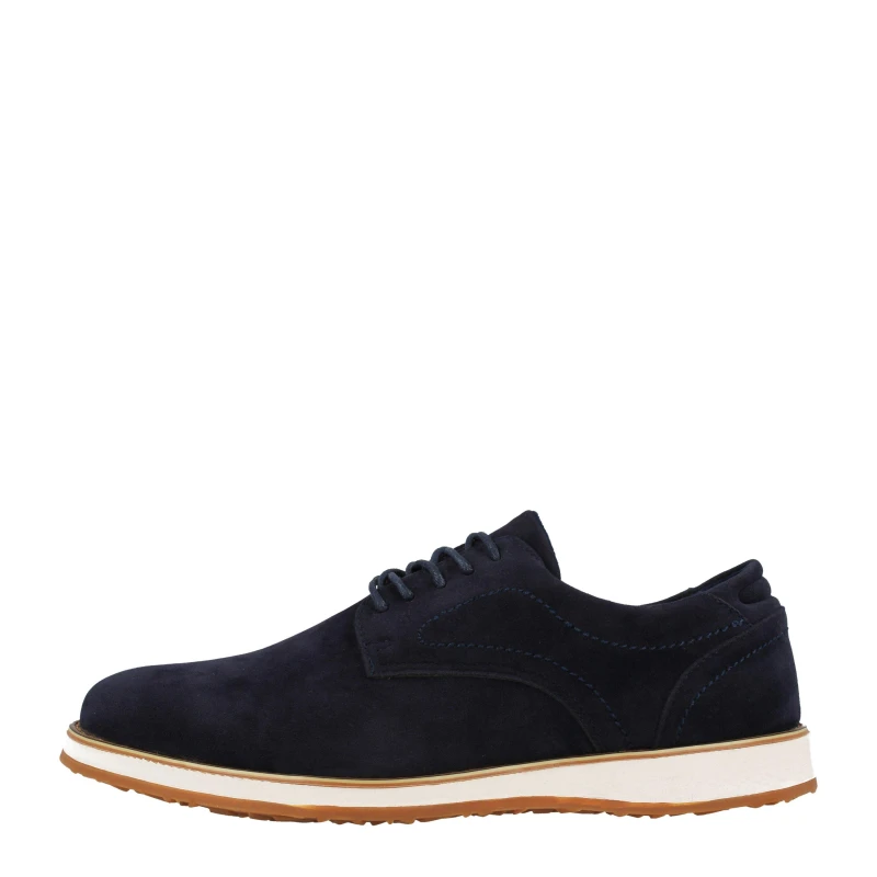 Image of Thomas Blunt Brogue Detail Smart Boot Black male UK8