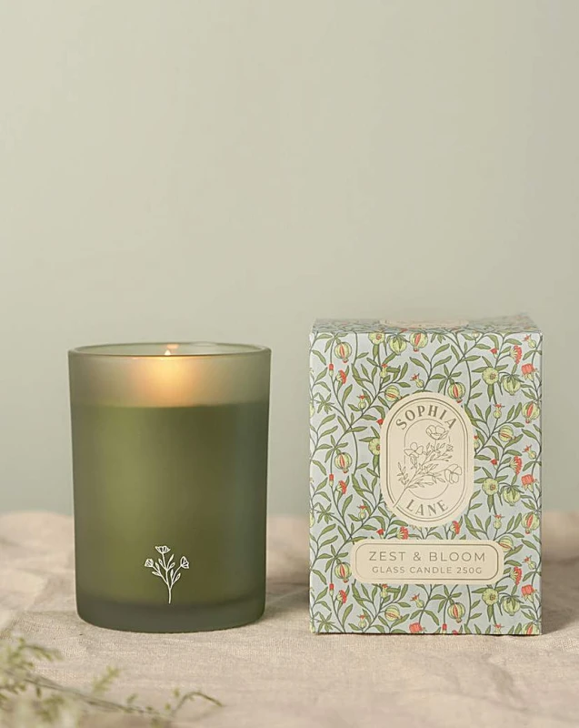 Image of Sophia Lane Sophia Lane Zest & Bloom Candle Green - Sophia Lane Green Female ZS41701