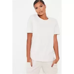 Image of I Saw It First Oatmeal Basic T-Shirt - Brown