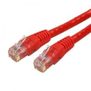 image of StarTech.com 3ft Cat 6 Red Molded RJ45 UTP Gigabit Cat6 Patch Cable