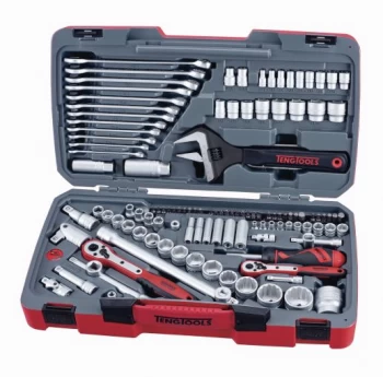 image of Teng Tools TM127 1/4" , 3/8" & 1/2" Drive Socket & Tool Set 127 Piece