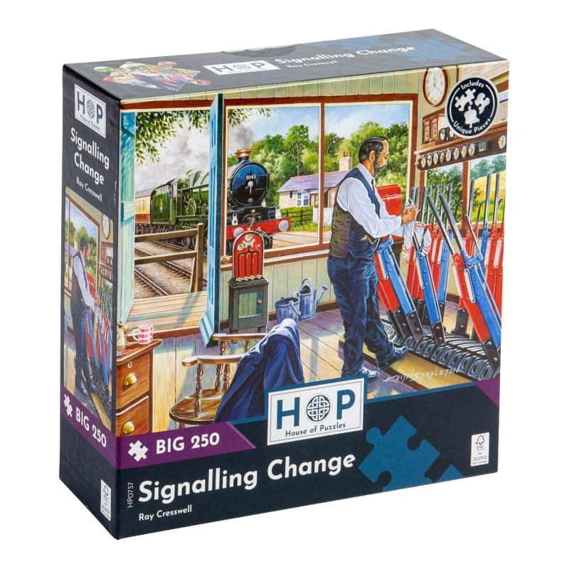 Image of The House Of Puzzles Signalling Change BIG 250 Piece Jigsaw Puzzle Multicolor Unisex