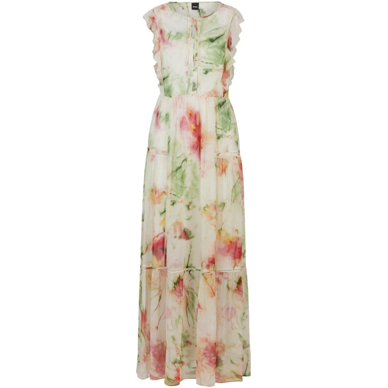 Image of Boss Womens Dacrina Maxi Dress Open Misc female 4 (XXS)