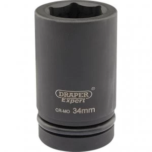 Image of Draper Expert 1" Drive Deep Hexagon Impact Socket Metric 1" 34mm