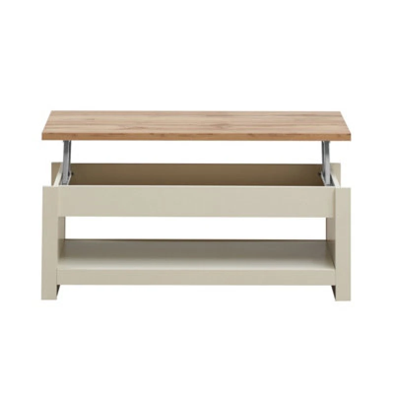 Image of Timber Art Design Lisbon Lift Up Coffee Table Cream