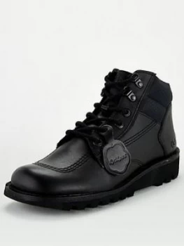 Image of Kickers Hi Flex Leather Boot - Black, Size 10, Men