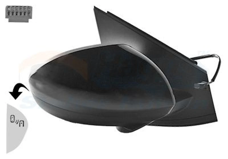 Image of VAN WEZEL Wing mirror VAN WEZEL 1510818