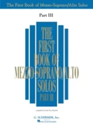 Image of first book of mezzo soprano solos part iii