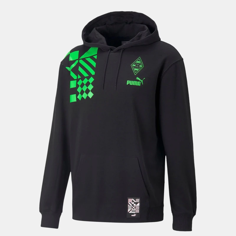 Image of Puma Brussia Monchengladbach Fc Ftblculture Hoodie Black male XS