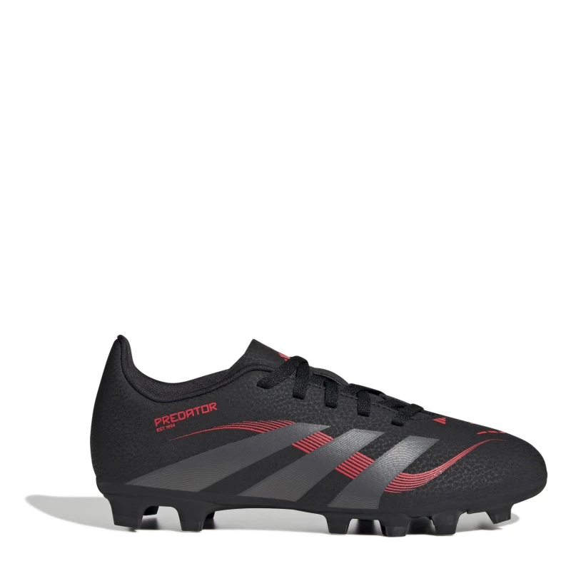 Image of adidas Predator Club Childrens Firm Ground Football Boots Black/Grey male C11 (29)