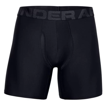 Image of Under Armour 2 Pack 6" Tech Boxers Mens - Black