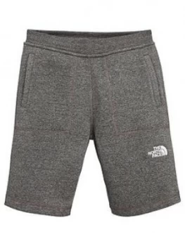 image of The North Face Boys Fleece Shorts - Grey Heather