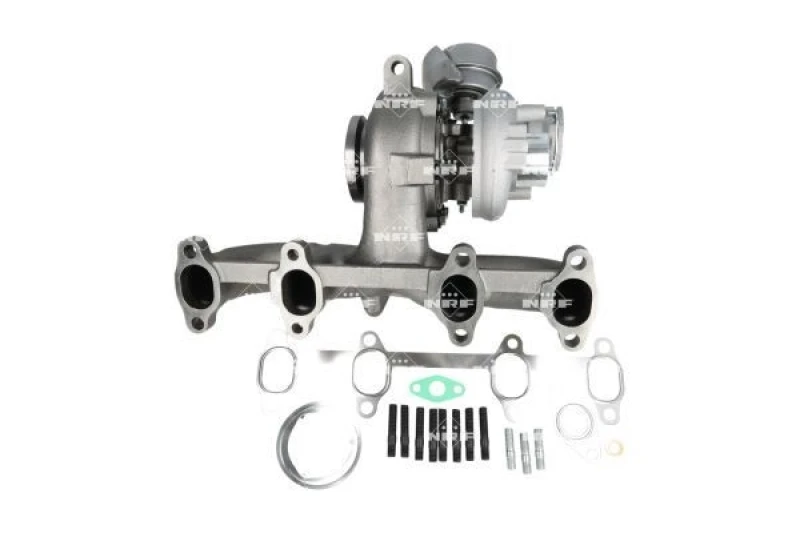 Image of NRF 90010070 Turbocharger with gaskets/seals, with exhaust manifold Charger,charging system (2234)
