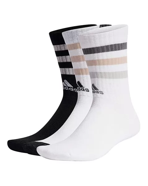 Image of adidas 3 Stripes Crew Pack Socks