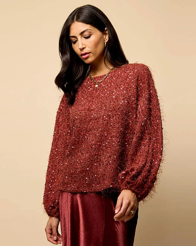 Image of Little Mistress Little Mistress Cherry Sequin Jumper Cherry - Little Mistress - Size: XL Cherry Female XL RF76004