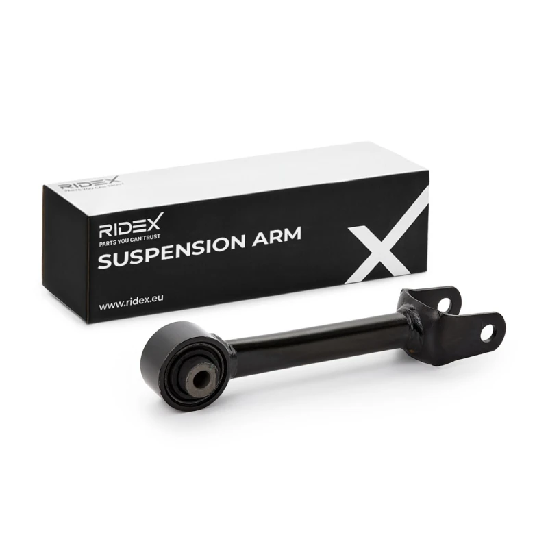 Image of RIDEX 273C2988 Suspension arm Trailing Arm, Steel, without ball joint Steel Track Control Arm (273)
