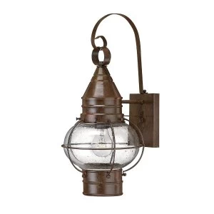 image of 1 Light Outdoor Medium Wall Lantern Light Sienna Bronze, E27