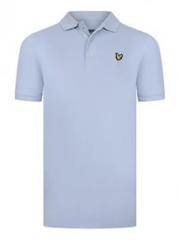 Image of Lyle & Scott Boys Classic Short Sleeve Polo - Chambray Blue, Chambray Blue, Size 8-9 Years