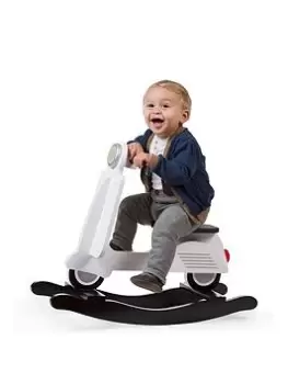 image of Childhome Rocking Scooter Black & White, Black/White