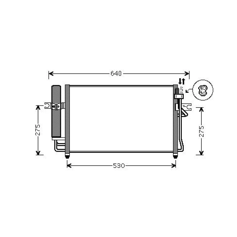 Image of Air conditioning condenser DIEDERICHS DCC1891