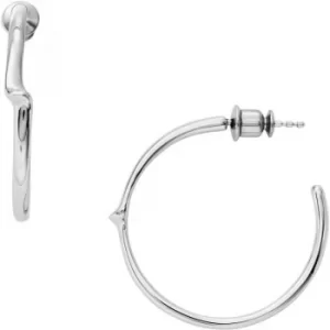 image of Ladies Skagen Stainless Steel Elin Hoop Earrings