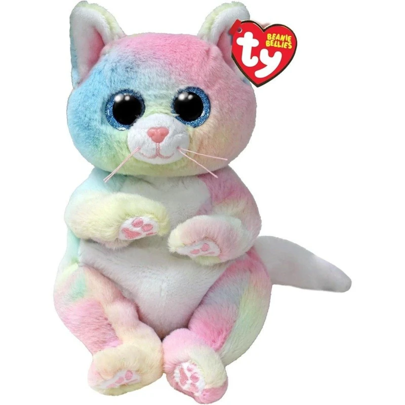 Image of Ty Beanie Bellies Jenni the Rainbow Cat Multi