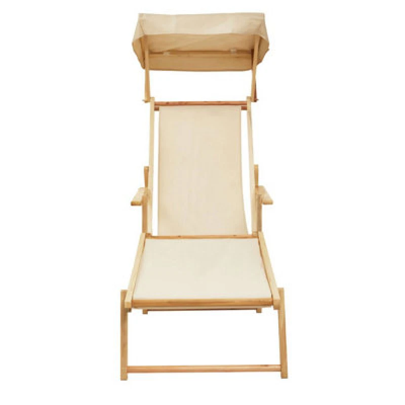 Image of Premier Housewares Interiors By Premier Beauport Cream Lounger