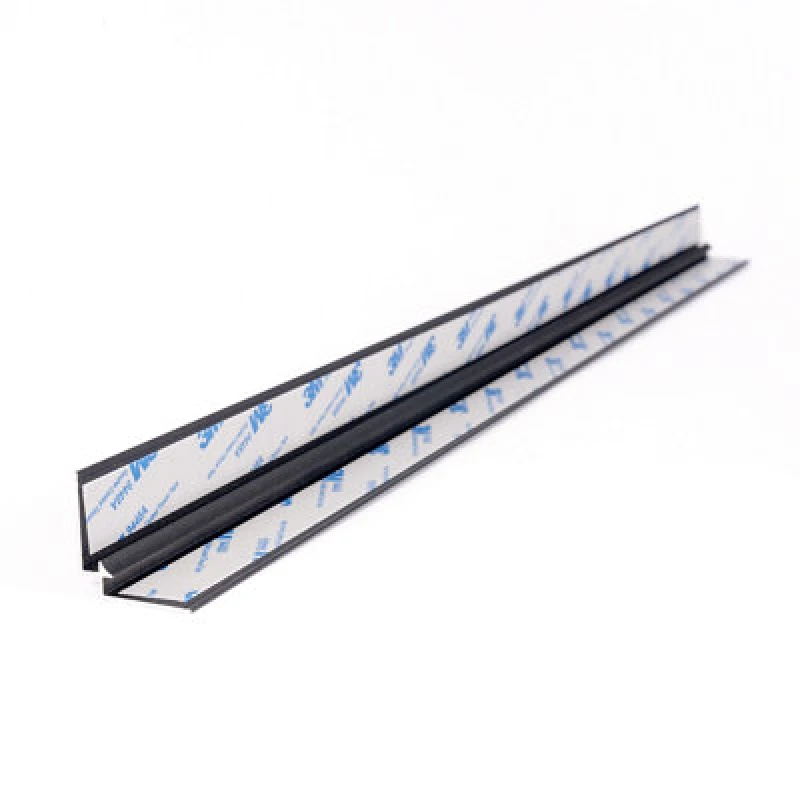 Image of Splashwall Alloy Anthracite Aluminium Internal Worktop Corner Joint (H)600mm (W)4mm