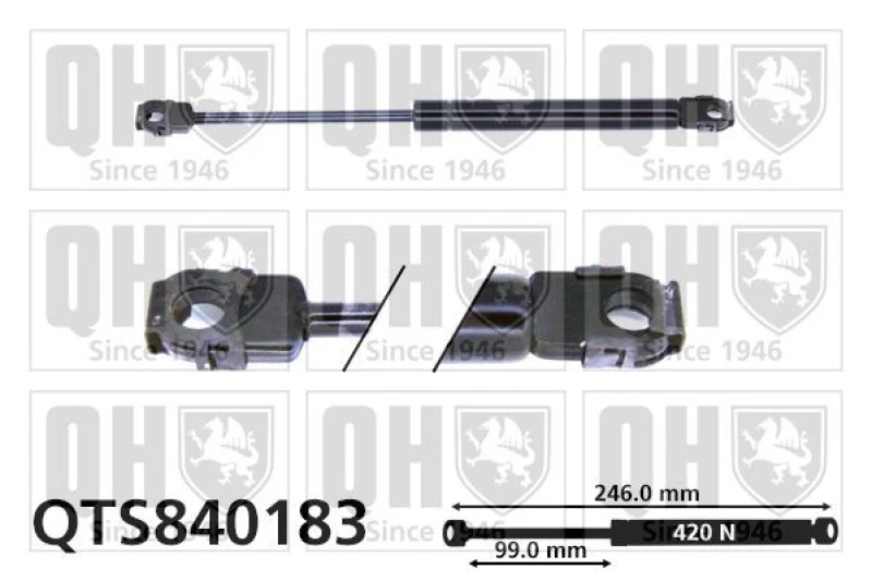 Image of QUINTON HAZELL Bonnet strut QUINTON HAZELL QTS840183