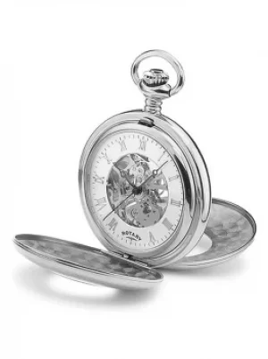 image of Rotary Mens Double Half Hunter Pocket Watch MP00712-01