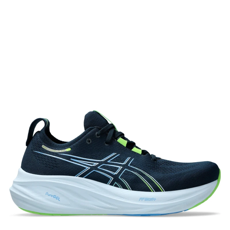 Image of Asics Gel-Nimbus 26 Running Shoe Mens Everyday Neutral Road Running Shoes 7 (41.5) Blue 21257018270