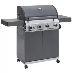 Image of Grillstream Classic 4 Burner Hybrid with Side Burner - Matt Grey