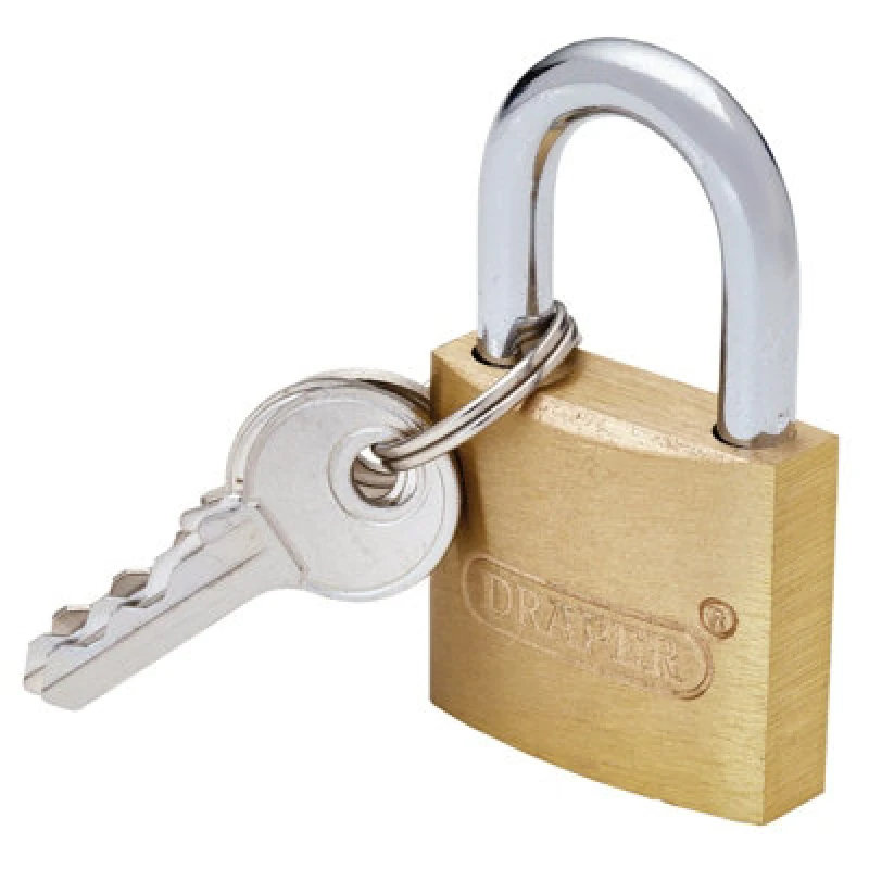 Image of Draper Brass PADLOCK-30MM Brass Cylinder Padlocks - Draper 21726