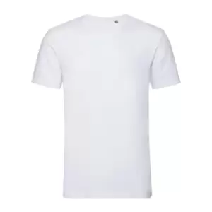 Image of Russell Mens Authentic Pure Organic T-Shirt (L) (White)