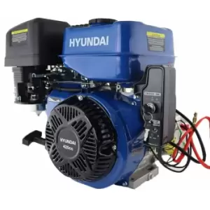 image of Hyundai - IC460XE-25 457cc 15hp 25mm Horizontal Straight Shaft 4-Stroke Electric-Start Petrol Engine