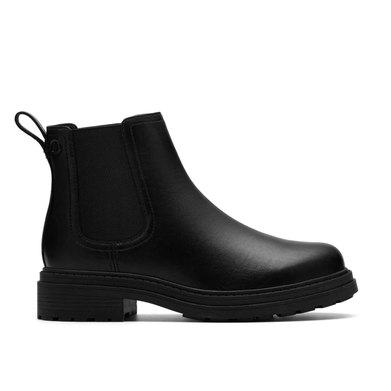 Image of Clarks Clarks Women Orinoco 3 Lane Black Leather Chelsea Boots,Ankle Boots Size: 4-Standard Fit Black 4-Standard Fit Female 5063421643114