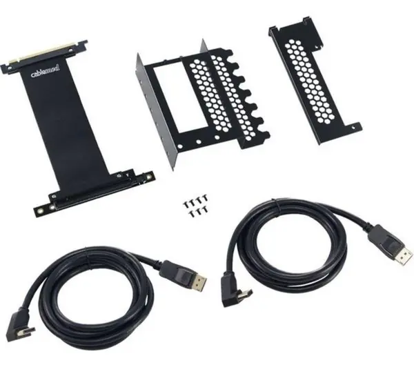 Image of CABLEMOD Vertical PCIe Bracket - Black 716894290655