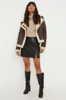 Short Shearling Aviator