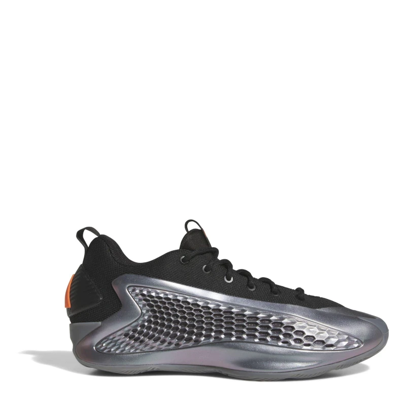 Image of adidas Unisex Kids A Edwards Basketball Trainers Iron/Blk/Org unisex 4 (36.5)