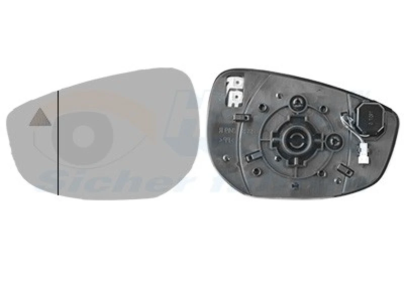 Image of VAN WEZEL Wing mirror glass VAN WEZEL 2705835