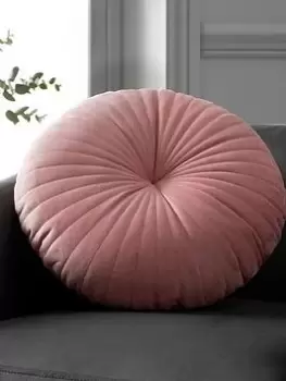 Image of Catherine Lansfield Round Cushion Filled Cushion 40X40In Pink