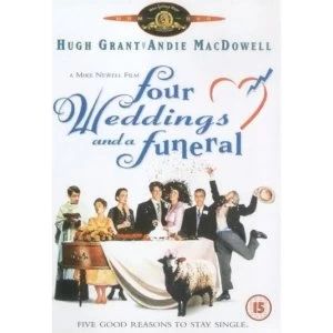 image of Four Weddings And A Funeral 1994 DVD