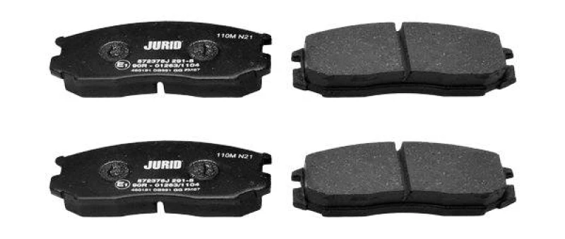 Image of JURID 572375J Brake pad set not prepared for wear warning indicator, without accessories Brake Pad Set,disc brake (402)