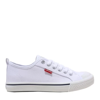 Image of Levis Maui Canvas Low Trainers Juniors - White