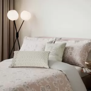 Image of Bedeck of Belfast Maduri Kingsize Duvet Cover Set, Silver/Tuberose