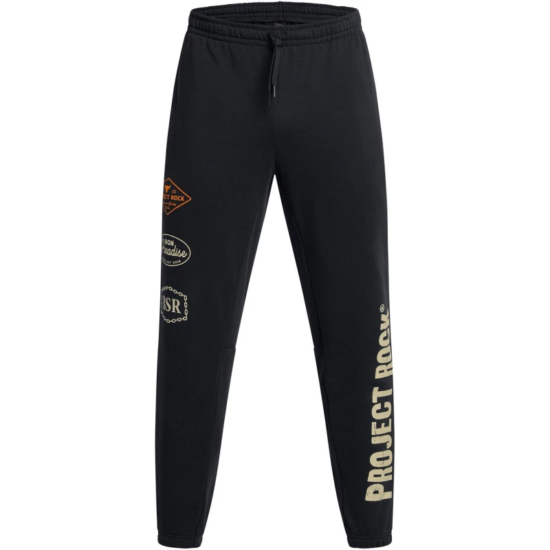 Image of Under Armour Mens Closed Hem Fleece Joggers Black male XS
